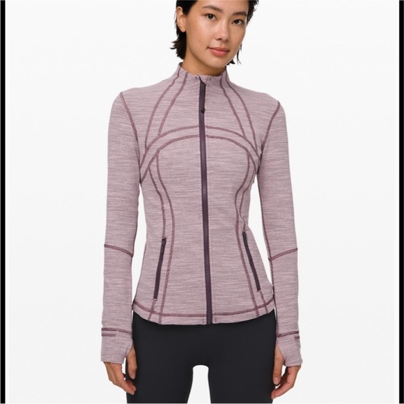 Lululemon Define Jacket Wee Are From Space Frosted Mulberry Black Currant Stripe - Picture 3 of 15